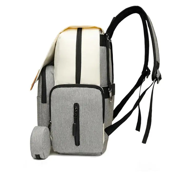 Multifunktionale Mumientasche, große Kapazität, neue Mutter- und Babytasche, tragbarer Anhänger-Rucksack für Mutter zum Ausgehen für Frauen