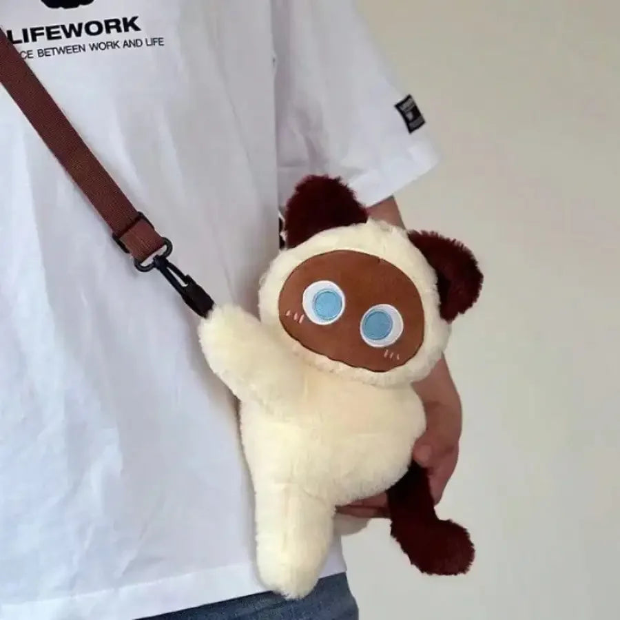Plush Cat Shoulder Backpack