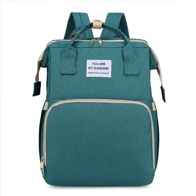 Modische Faltbare Babywiege Mutter-Kind-Tasche Große Kapazität Handtasche Flaschen- und Windelrucksack Mutter- und Mama-Tasche
