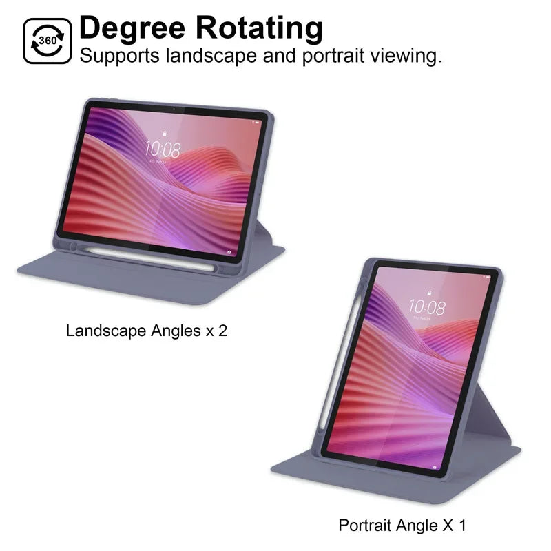 Für Lenovo Tab 10,1 2025 Fall TB311FU Acryl 360 Rotierenden Ständer Tablet Funda Lenovo Tab K10 2nd Gen TB311XU 10,1 zoll shell Kinder