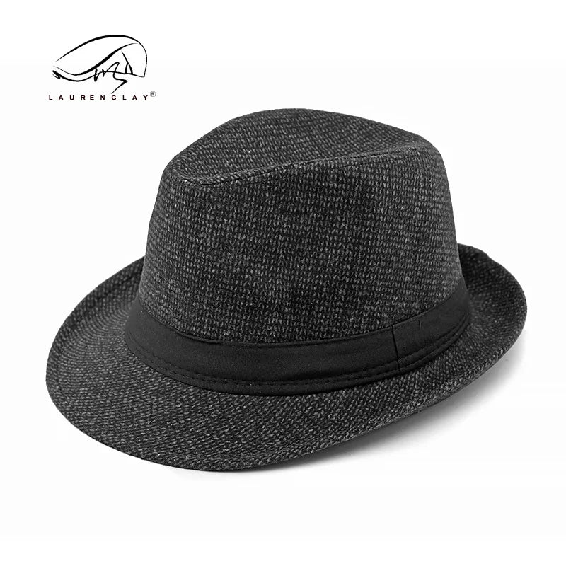Retro Herren Fedora Hut Herbst und Winter große Krempe Sonnenhut britische Mode Zylinder mittleren Alters und ältere Menschen Hüte Opa