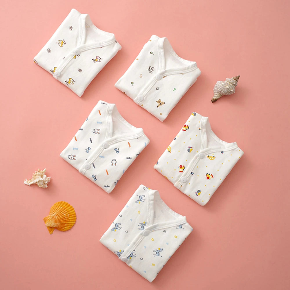 0-3 Monate Baby Kleidung Neugeborenen Cartoon Hause Unterwäsche Baumwolle Taste Baby Kleidung Mädchen Jungen Langarm Top + lange Hosen