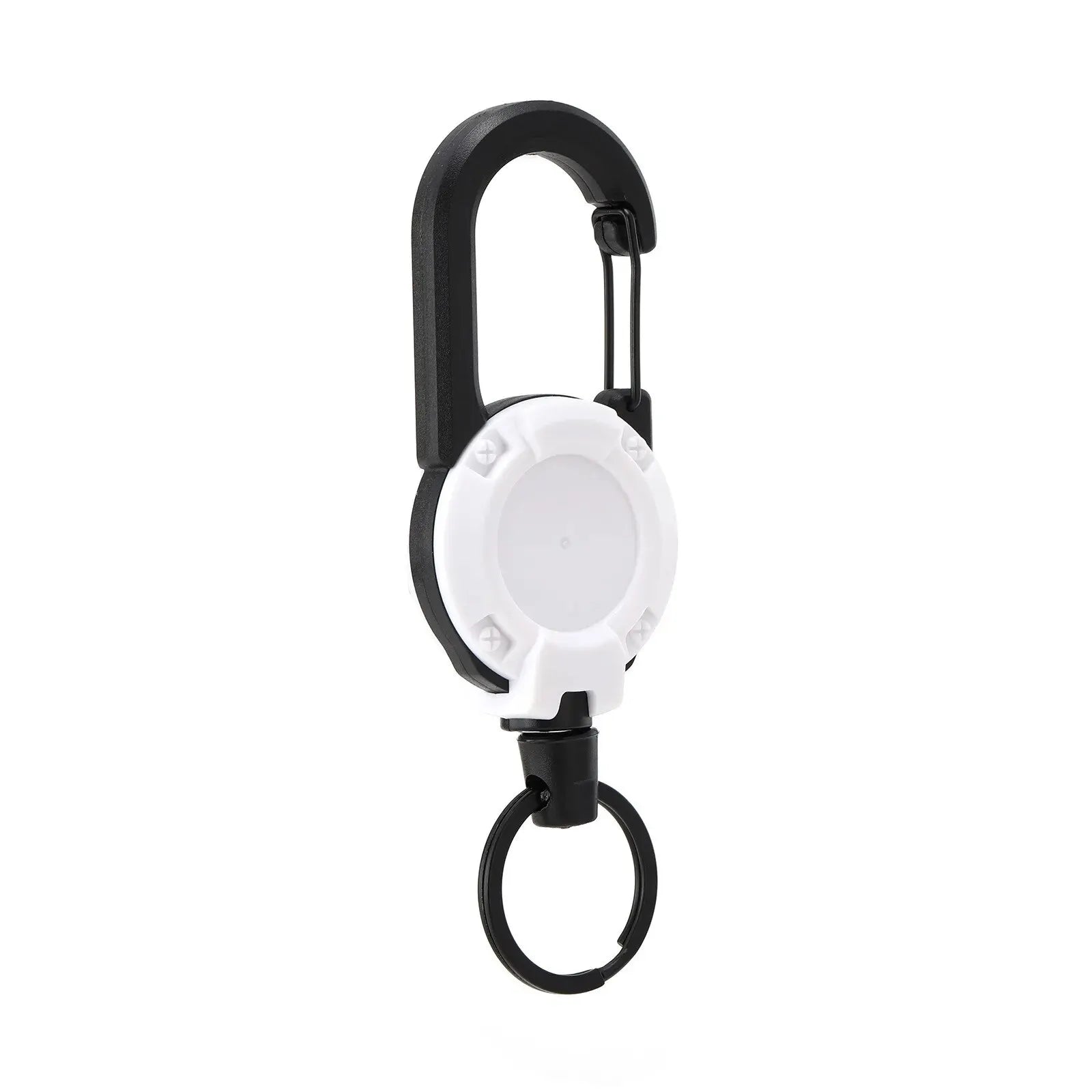 Einziehbare, robuste Zugrolle, Karabiner, Schlüsselanhänger, starkes Stahldrahtseil, Schnalle, Federschlüsselanhänger, Outdoor, sportliches Schlüsselanhänger-Werkzeug