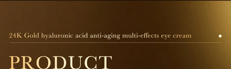 24k Gold Hyaluronsäure Augencreme Anti Augenringe Tränensäcke Straffende Feuchtigkeitsspendende Augen Hautpflege Produkte