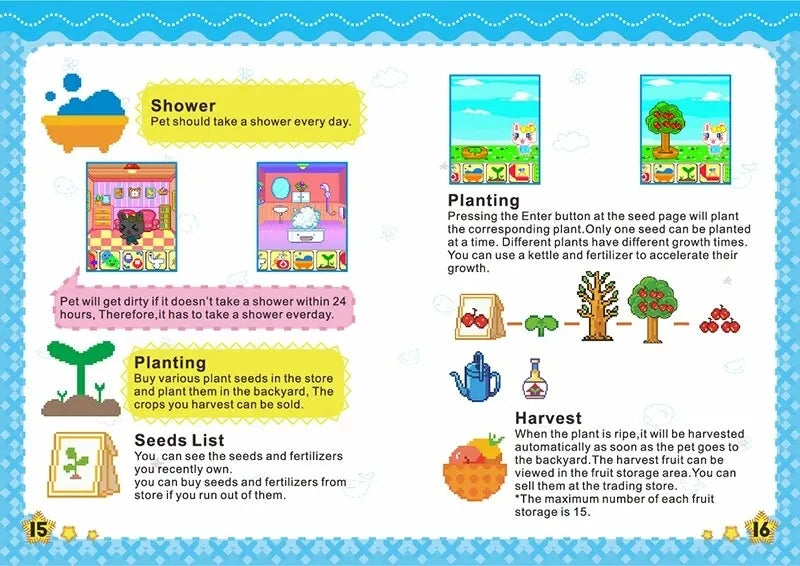 Tamagotchi Elektronisches virtuelles Haustier mit Farbbildschirm, Spieltasche, interaktives virtuelles Haustier, Dating-Spielmaschine, Kinderspiel, Spielzeug, Mädchen
