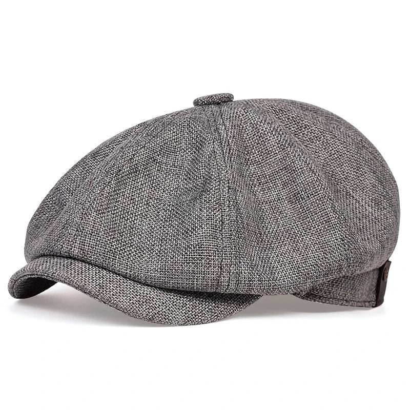 Retro Newsboy Caps für Herren, achteckige Hüte, britische Malerhüte, Herbst-Winter-Baskenmützen, Fischgrätmuster-Flatcaps, Hip-Hop-Baskenmützen, Gorras