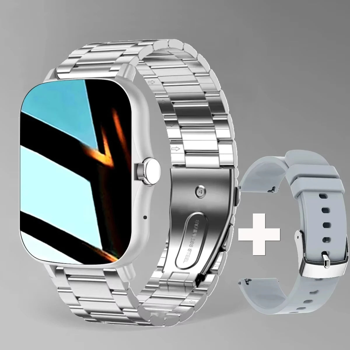 LAXASFIT 2025, neue Smartwatch für Männer und Frauen, Geschenk, voller Touchscreen, Sport-Fitness-Uhr, Bluetooth-Anruf, digitale Smartwatch