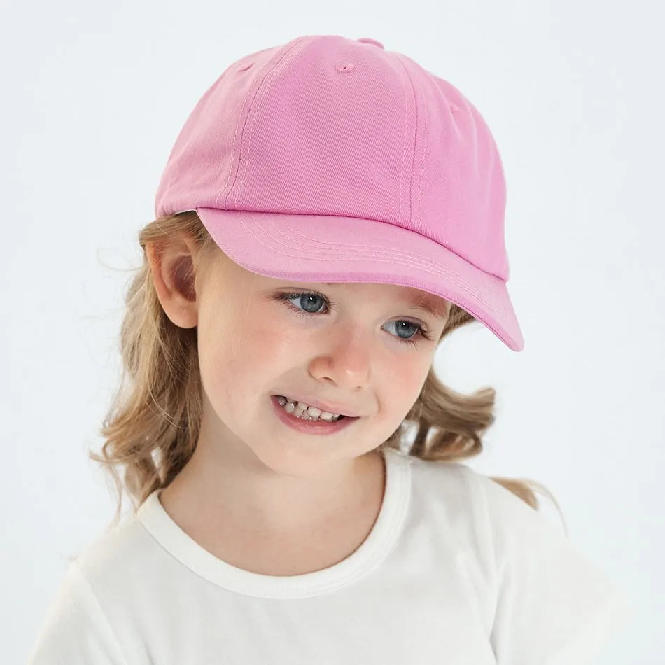 Baby Mädchen Baseball Caps Rosa Schwarz Weiß Grau Kinder Niedrigen Profil Sonne Hut Kinder Jungen Lauf Headwear Kleidung Zubehör