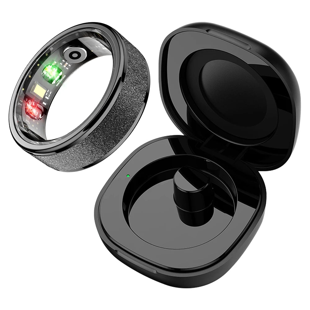 COLMI R10 Smart Ring mit Ladeetui für Männer und Frauen, Gesundheits- und Schlafmonitor, 5ATM wasserdicht, Multi-Sport-Modus
