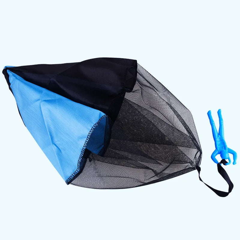 1 Stück Handwurf-Fallschirm, Lustiges Outdoor-Spielzeug, Geschenkspielzeug, Fallschirmsport mit Mini-Soldatenfiguren