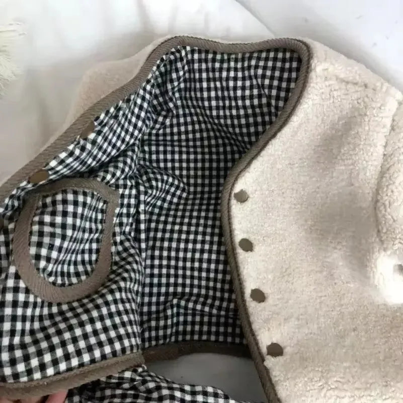 Neue Herbst und Winter Neue Warme Jacke Kinder Zwei Seiten Tragen Plaid Plüsch Jacke Kinder Jacken Winter Kleidung für Mädchen