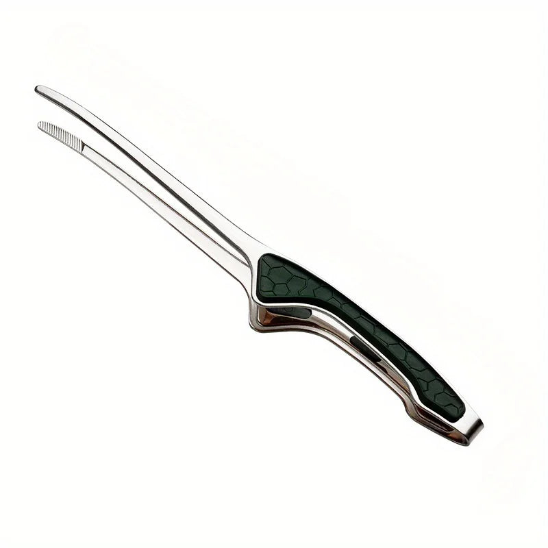 1 Piece Stainless Steel Kitchen Tongs, Serving Tongs for Cooking, Metal Food Tongs with Non-Slip Comfortable Grip, Non-Stick Cooking Tongs