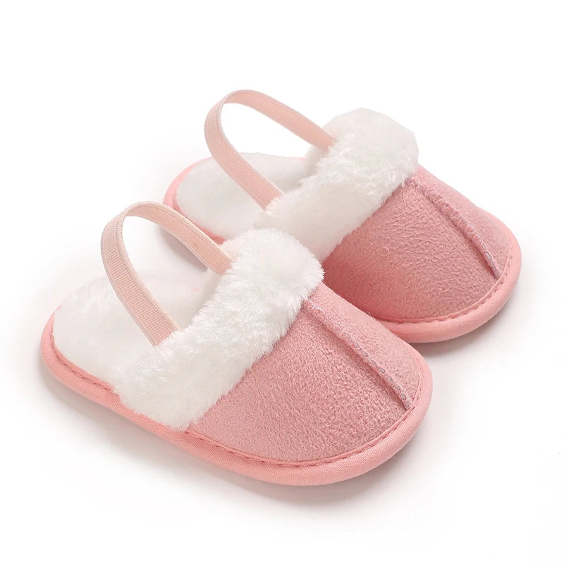 Beliebte Wanderschuhe für Herbst und Winter, Babyschuhe, 0–1 Jahre alt, warme Schuhe, Baumwollschuhe, lässige Babyschuhe mit weicher Sohle und Plüsch