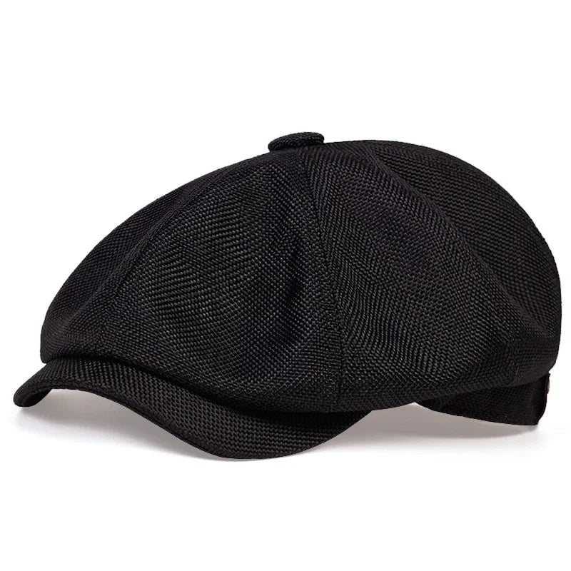 Retro Newsboy Caps für Herren, achteckige Hüte, britische Malerhüte, Herbst-Winter-Baskenmützen, Fischgrätmuster-Flatcaps, Hip-Hop-Baskenmützen, Gorras