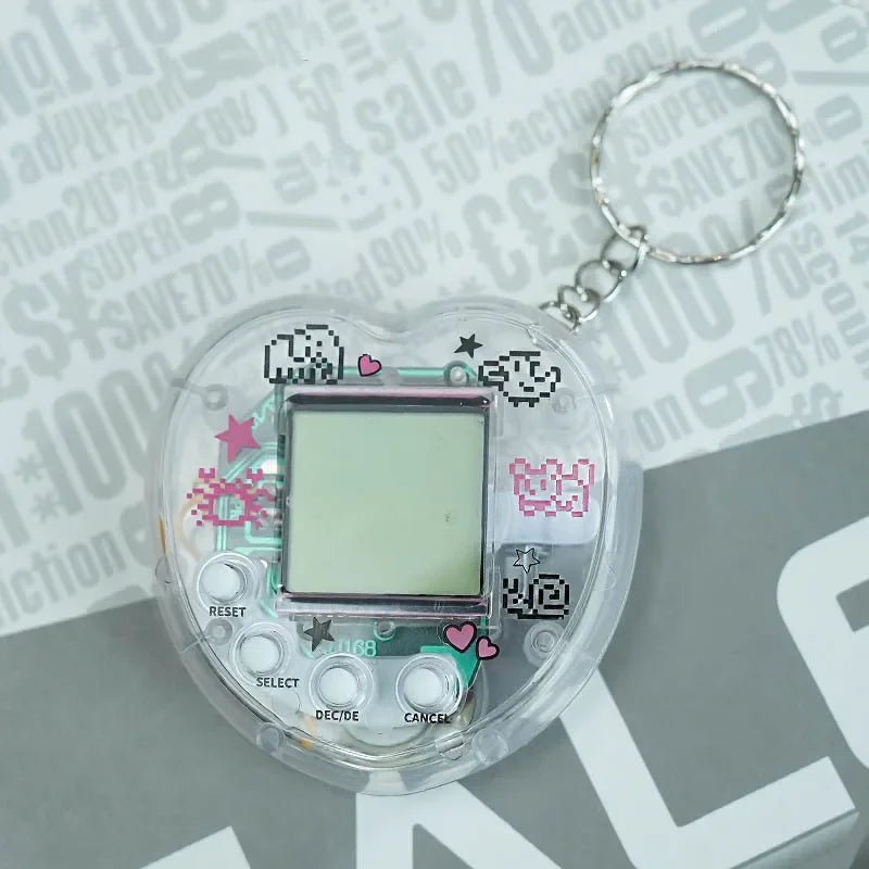 Elektronisches Tamagotchi-Spielzeug als Schlüsselanhänger in Russisch, Original, Deutsch, Spanisch, Polnisch – Elektronische Tiere für Kinder, Spielzeug für Jungen, Pixel-Anhänger