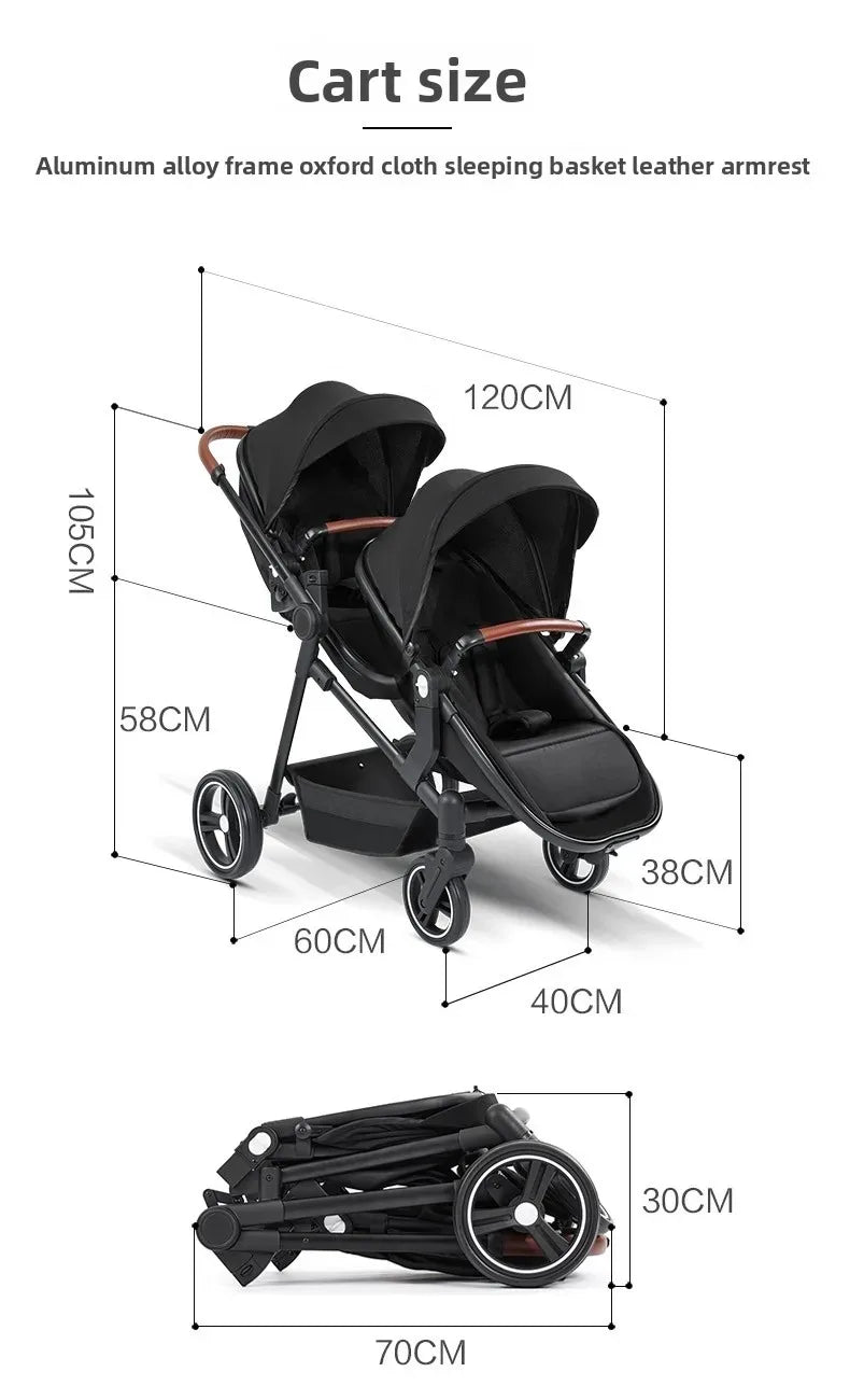 Ein faltbarer, multifunktionaler Kinderwagen, der auf einem Flugzeug getragen werden kann. Es kann in ein leichtes Babyrad zerlegt werden.
