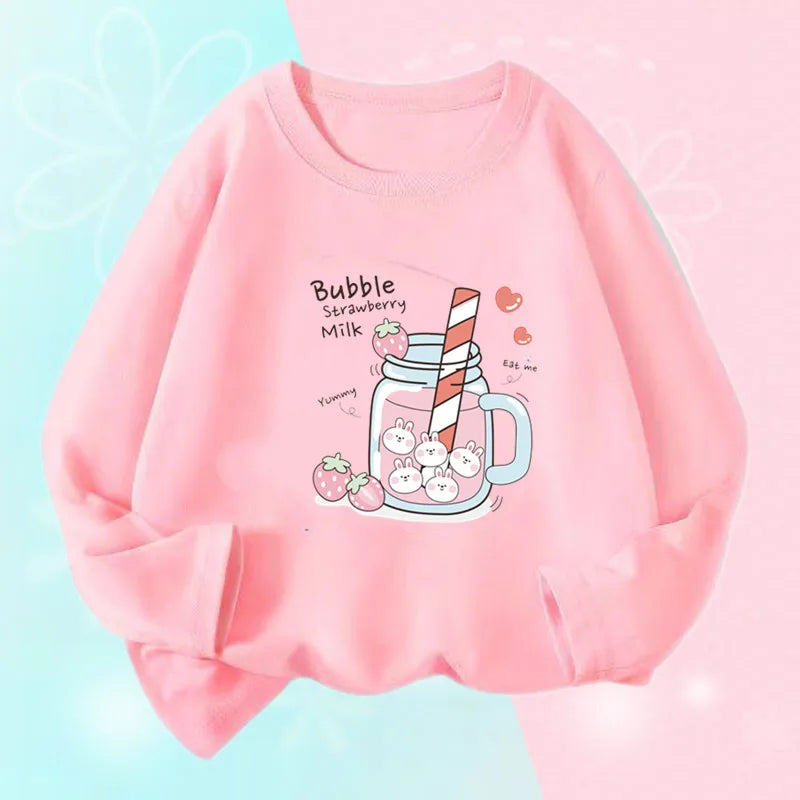 Girls Long Sleeve Graphic Tee