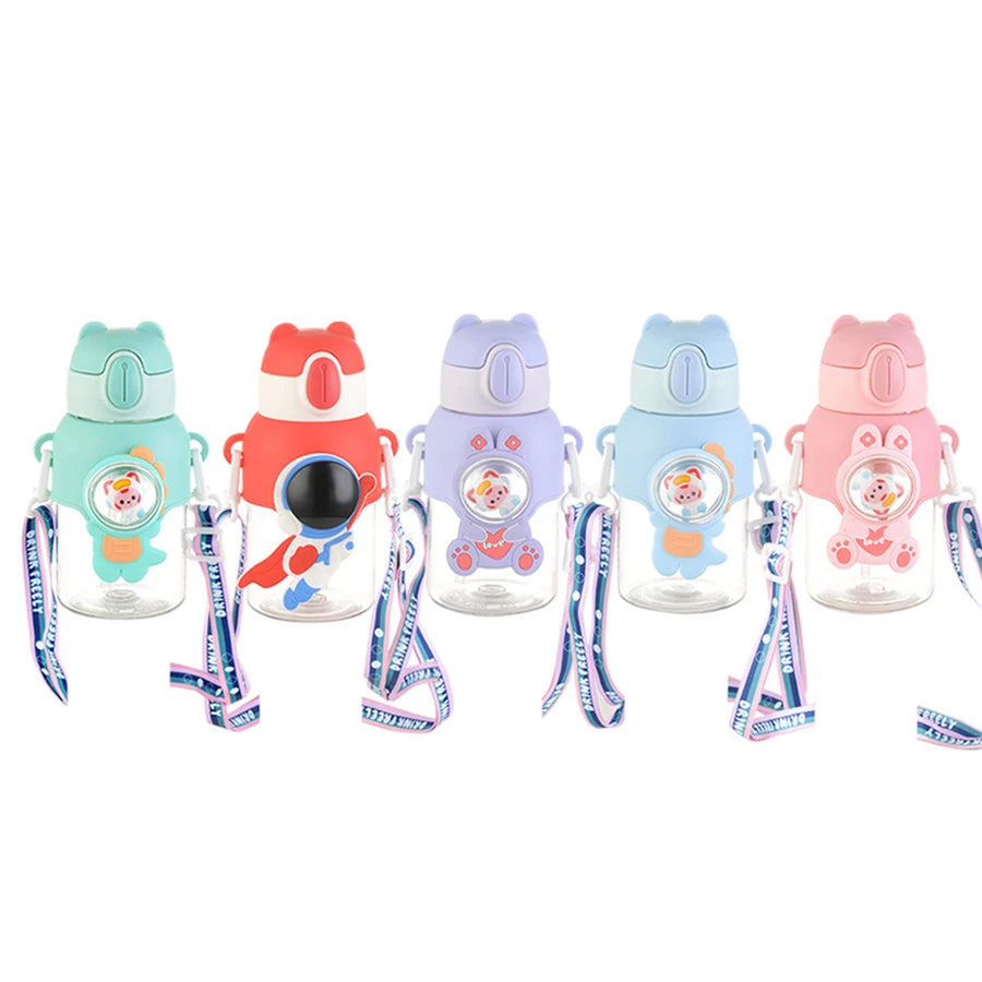 600 ml Kawaii Sommer Kinder Wasser Tasse Hochwertige Herbst-proof Stroh Tasse Jungen und Kreise Gehen zur Schule baby Wasserkocher