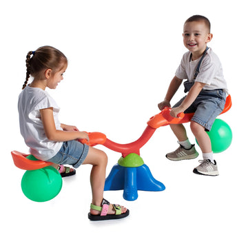 SucceBuy Kinder-Wippe, 55 Pfund pro Sitz, Sit-and-Spin-Teeter, Totter 360 °   Rotierende Spielgeräte für den Außenbereich zum Spielen von Kindern