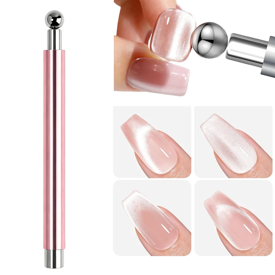 6-teiliges Cat-Eye-Nagel-Magnet-Werkzeug-Set, französische Tipps, Cat-Eye-Herz-Magnete, Nagel-Magnet-Stick, Cat-Eye-Gel-Nagellack, Magnete, Werkzeuge, Maniküre