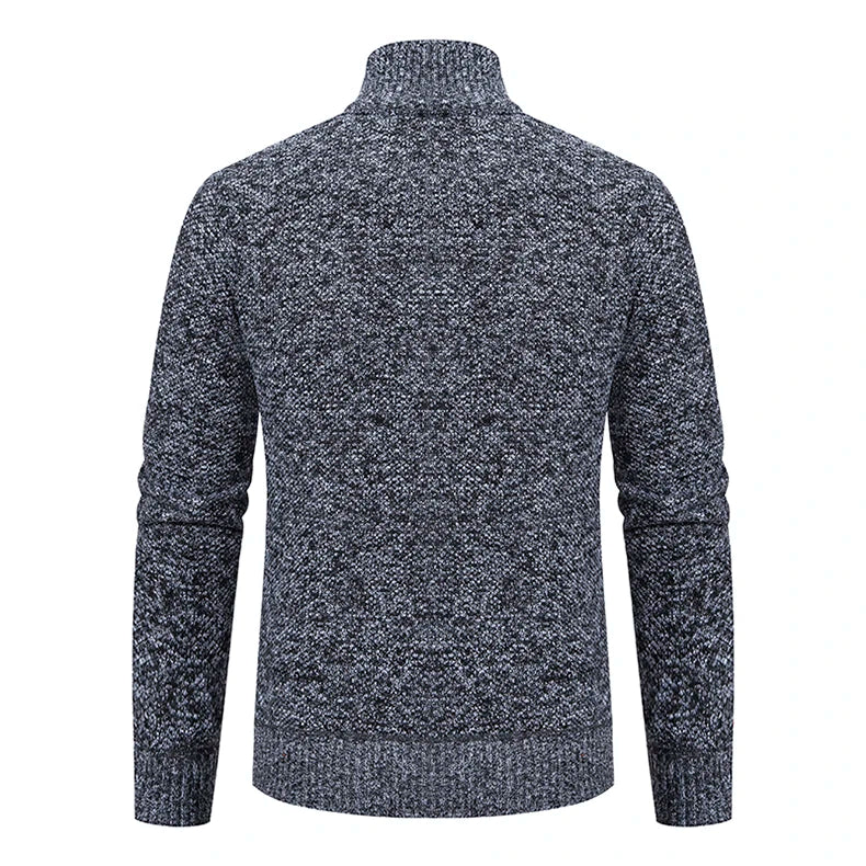 Herbst Und Winter New Jersey männer Casual Sport Mantel Einfarbig Stehkragen Wullover Greifen Fleece Warm Zipper Strickjacke