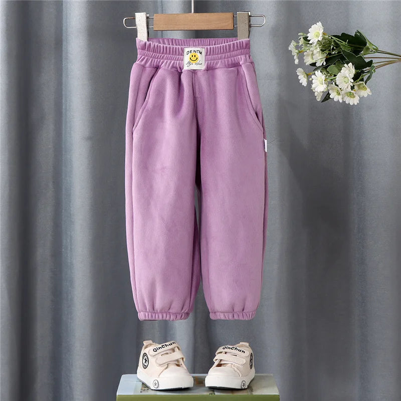 Winter Jungen warme Hosen große Kinder dick plus Samthose Kinder gepolsterte Baumwolle lange Hosen Herbst Teen lässige Cordhose
