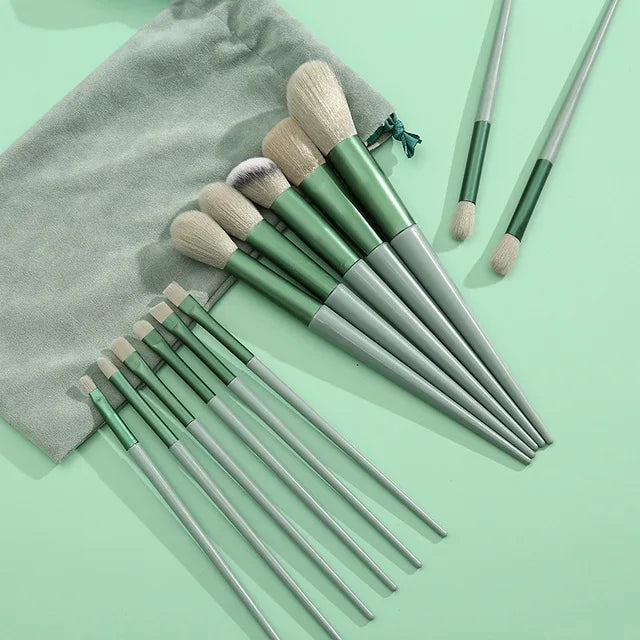13-teiliges Make-up-Pinsel-Set für Lidschatten, Foundation, Damen, Kosmetikpinsel, Lidschatten, Rouge, Schönheit, weiche Make-up-Werkzeugtasche