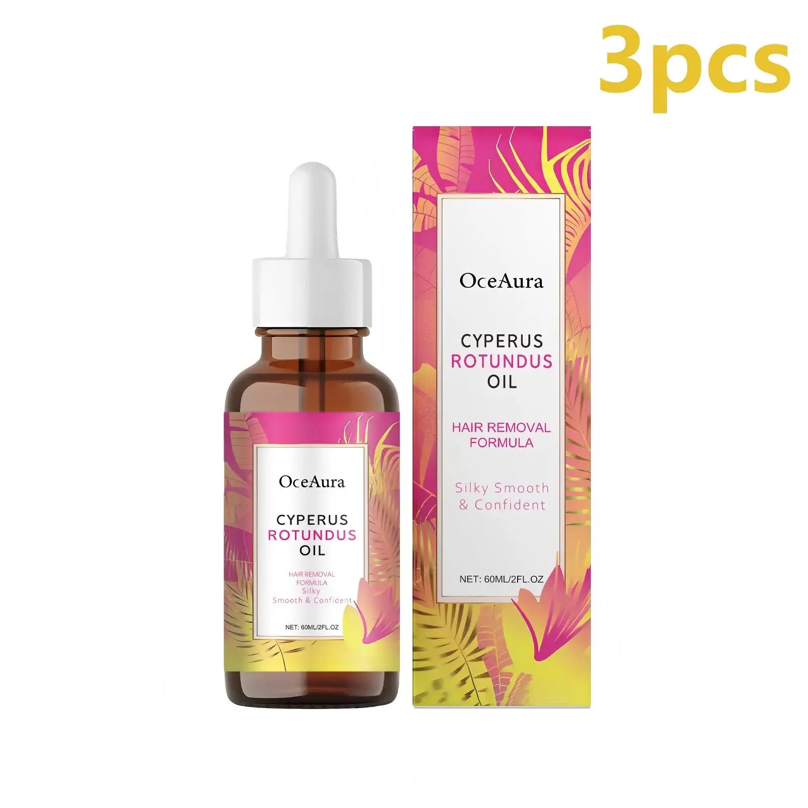 OceAura Cyperus Rotundusöl zur Haarentfernung, weiche, glatte Hautpflege, tiefe Feuchtigkeit, Anti-Haarwachstumshemmung, After-Shave-Öl