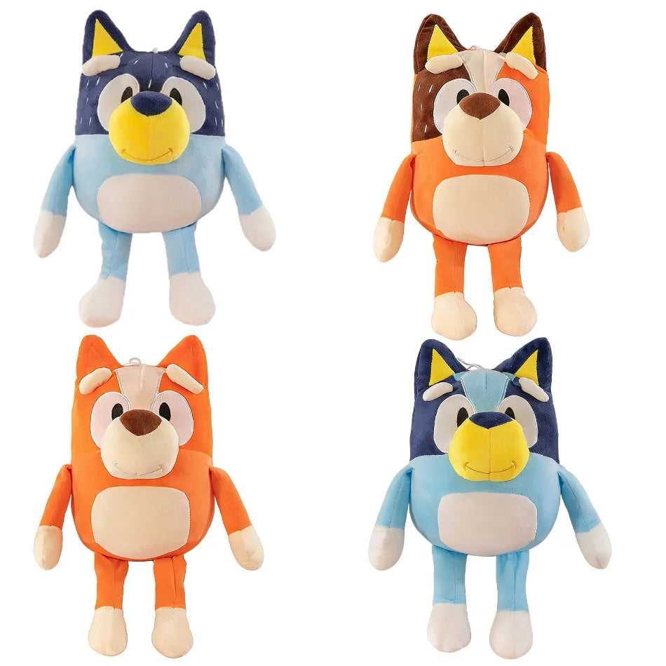 Peluche Blueyed Dog Bingo Dauhgter 35 cm Familien-Plüschtier, Cartoon-Hund, weiche Stofftiere, Puppen, Junge/Mädchen, Geburtstag, Weihnachtsgeschenke