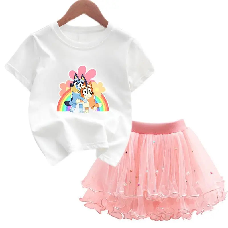 Bluey & Bingo Girls Dress Set