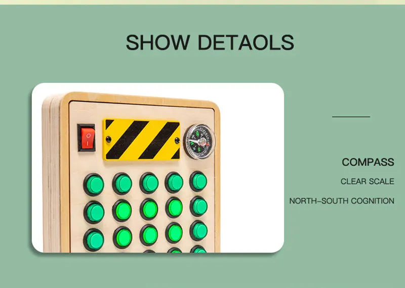 Montessori LED Busy Board