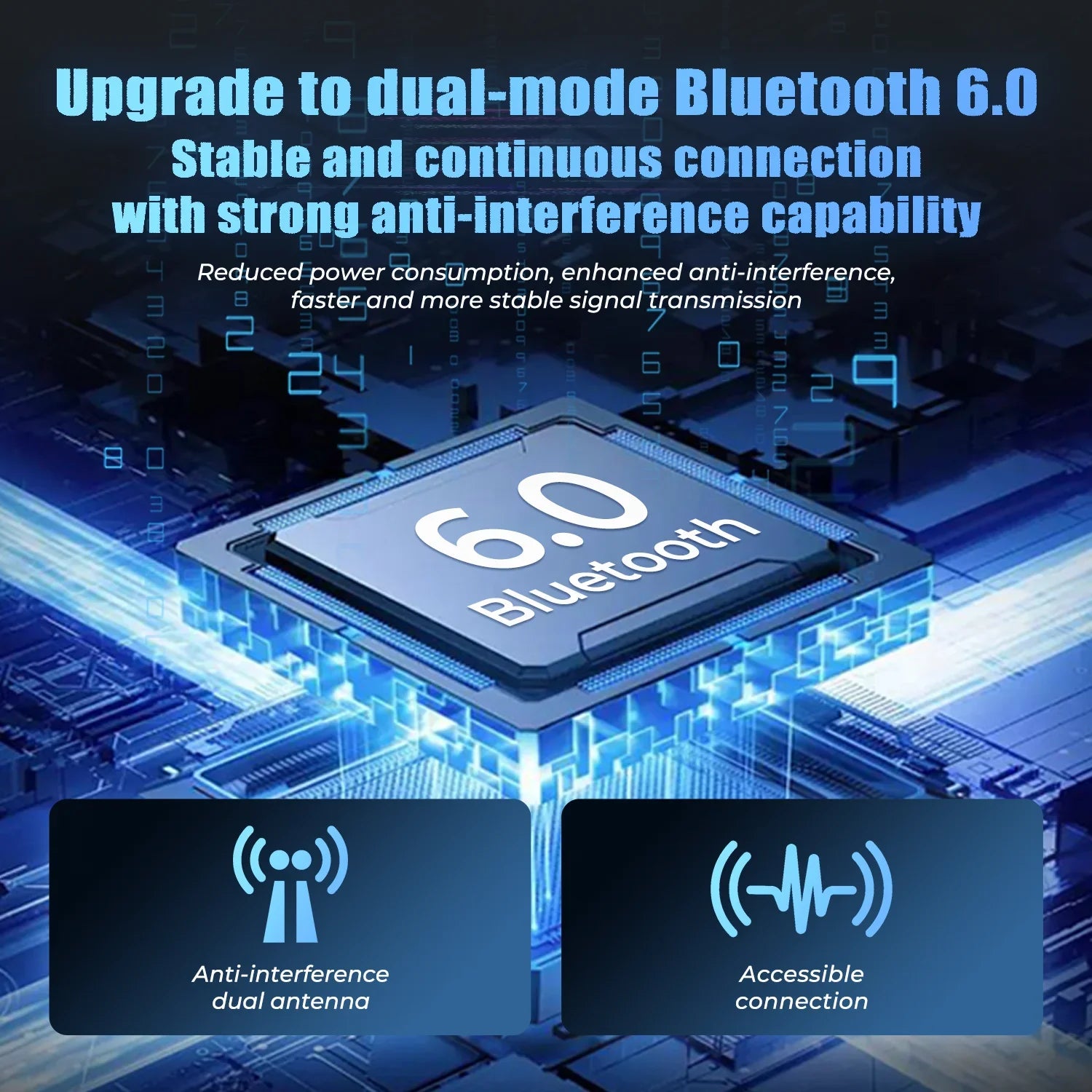 HTC NE49 Bluetooth-Kopfhörer V6.0 TWS Sport-Funkkopfhörer Ultra-geringe Latenz-Spiel-Headset-Ohrhörer Lange Lebensdauer
