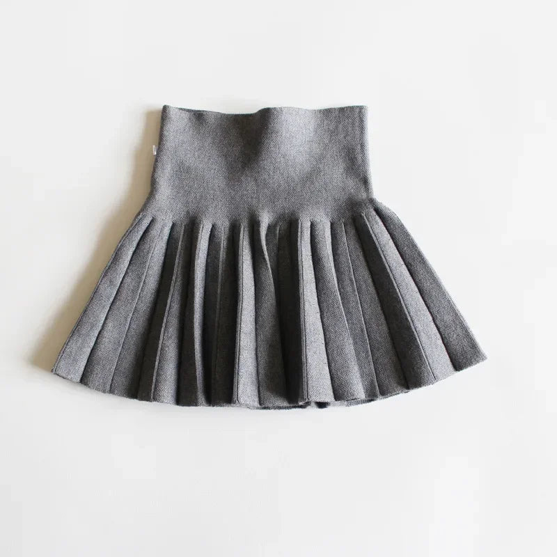 Kids Knit Tutu Pleated Skirt