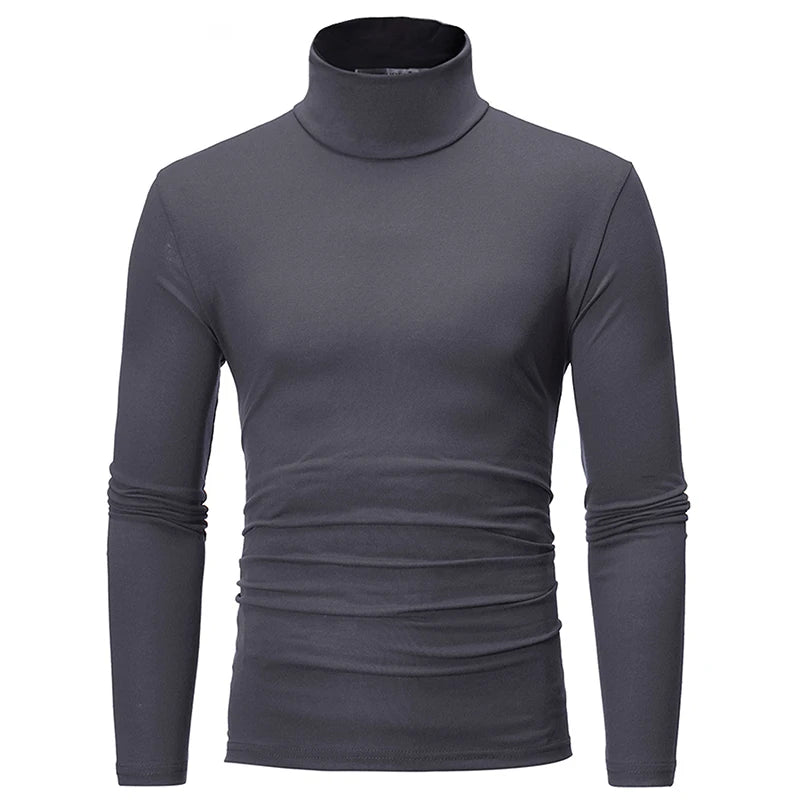 Thermo-Unterwäsche Tops Herren Winterkleidung Thermoshirt Herbst Herren Winterstrumpfhose Stehkragen Dünn Slim Fit Langarm T-Shirt