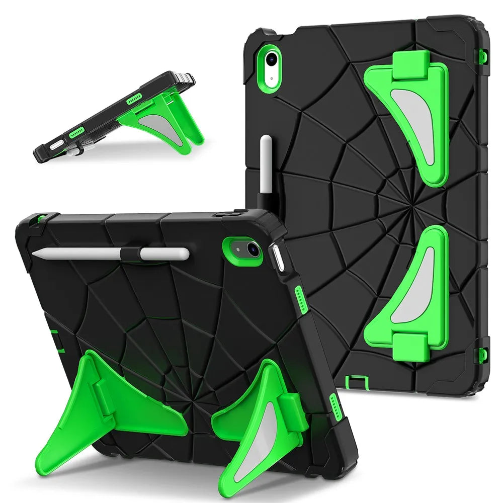 Für iPad 10. Generation 10,9 Zoll Hülle A2696 A2757 A2777 Silikon + PC Kinder Tablet Cover für iPad A16 2025 11 Zoll 11. Generation -Kein Stift