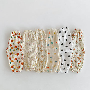 Anti-Mücken hose für Kinder Kleidung Sommer neuen Stil Kinder Mädchen Blumen hose lose lässige Baby Harems hose 9m-6y