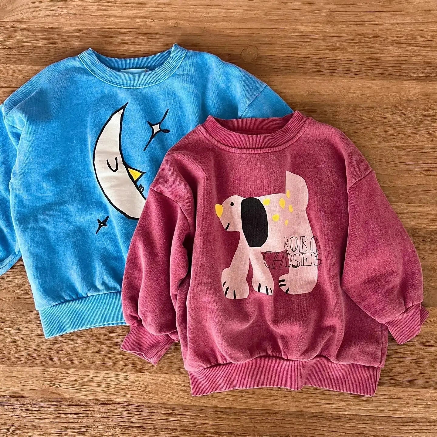 Koreanische INS 2024 kinder Herbst Winter Lange Hülse O-ansatz Sweatshirt Nette Tops für Mädchen Und Jungen Baby Pullover Kinder Kleidung