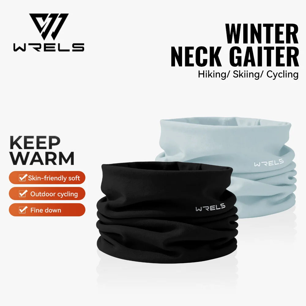 WRELS Winter-Halsmanschette, Halswärmer-Abdeckung, Ski-Gamaschen für Männer und Frauen, Fleece, dick, winddicht, Skimaske, Schal, atmungsaktive Gesichtsmaske