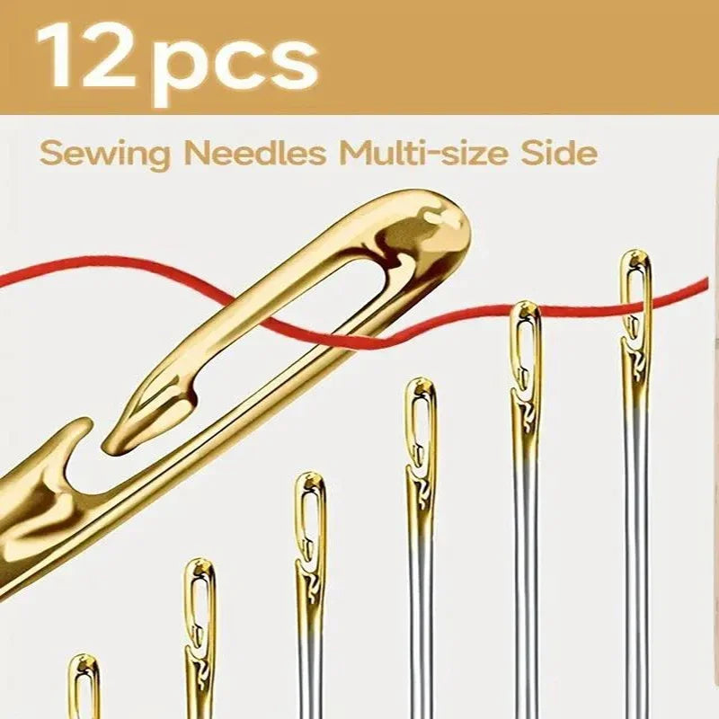 /36pcs Blind nadel ältere Nadel-Seiten loch Hand Haushalt Nähen Edelstahl Nähen unnötige Einfädeln DIY Schmuck