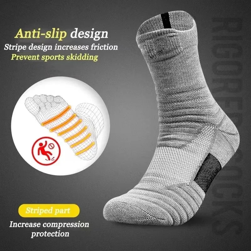 1/3 Pairs Anti-slip Fußball Socken Männer Baumwolle Socke Kurze Lange Röhre Fußball Basketball Sport Socken Atmungsaktive Deodorous socke 39-45