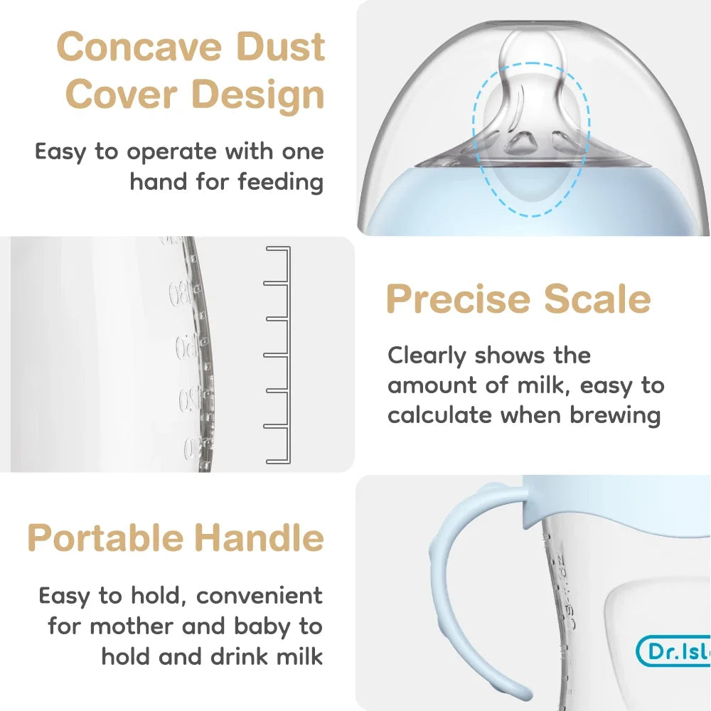 Baby PP Bottle 150/240/330ML Newborn Baby Bottle with Handle Milk Bottle Newborn Baby Bottles Feeding Accessories BPA-Free