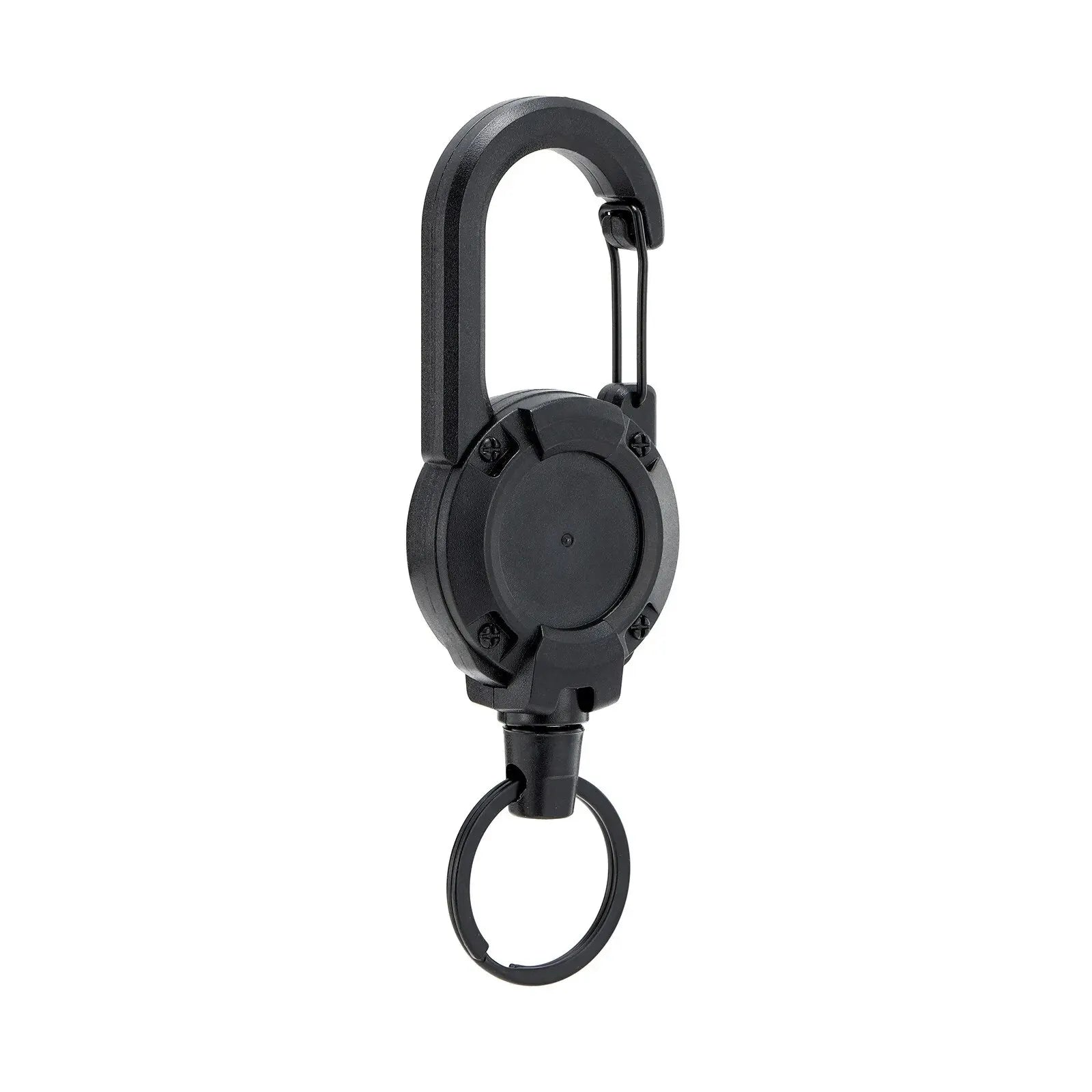 Einziehbare, robuste Zugrolle, Karabiner, Schlüsselanhänger, starkes Stahldrahtseil, Schnalle, Federschlüsselanhänger, Outdoor, sportliches Schlüsselanhänger-Werkzeug