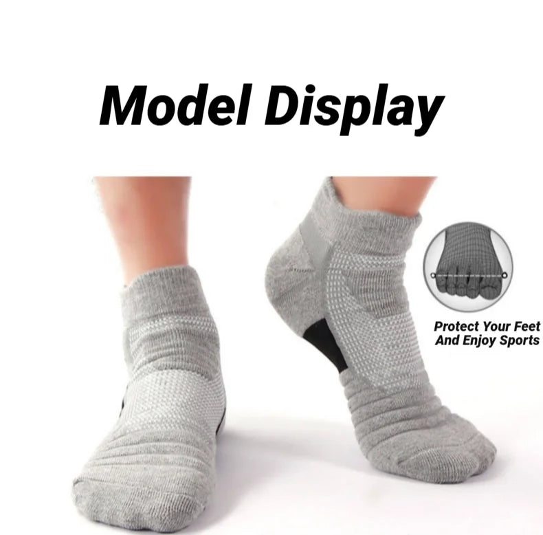 3 Paar rutschfeste Fußballsocken für Herren, kurze, lange Röhrensocken, Fußball, Basketball, Sport, atmungsaktiv, geruchshemmend, Größe 39–45, zum Laufen, Wandern