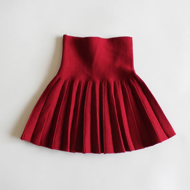 Kids Knit Tutu Pleated Skirt