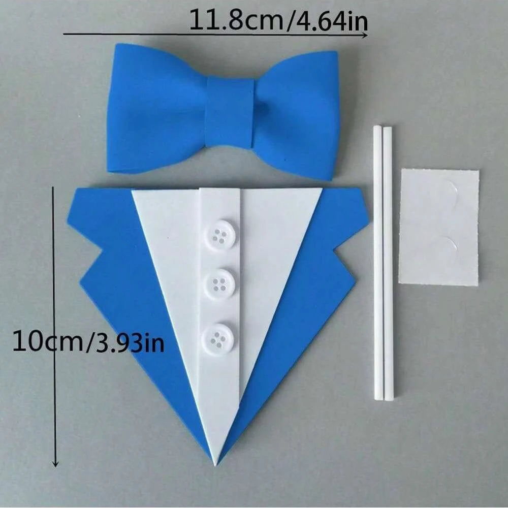 3/6sets Blau Schwarz Krawatte Anzug Glückliche Vater Tag Kuchen Topper Alles Gute Zum Geburtstag Papa Kuchen Dekoration Kuchen Dekorieren werkzeuge Party Gefälligkeiten