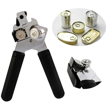 Edelstahl Multifunktionaler Professioneller Dosenöffner Manueller Dosenöffner für Craft-Bier Griff-Dosenöffner Flaschenöffner Küchenzubehör