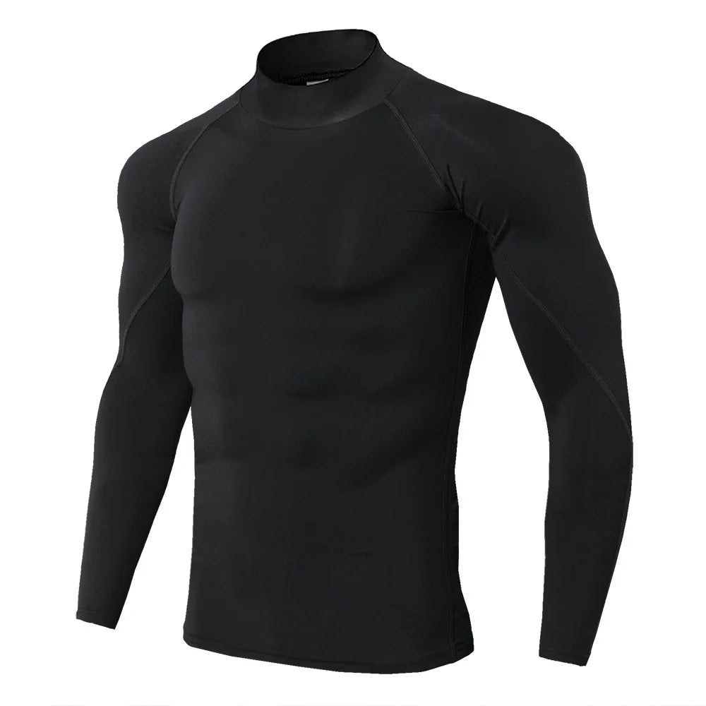 Männer Sport T-shirt Quick Dry Bodybuilding Lauf Shirt Langarm Kompression Top Gym T Shirt Männer Fitness Engen Rashgard