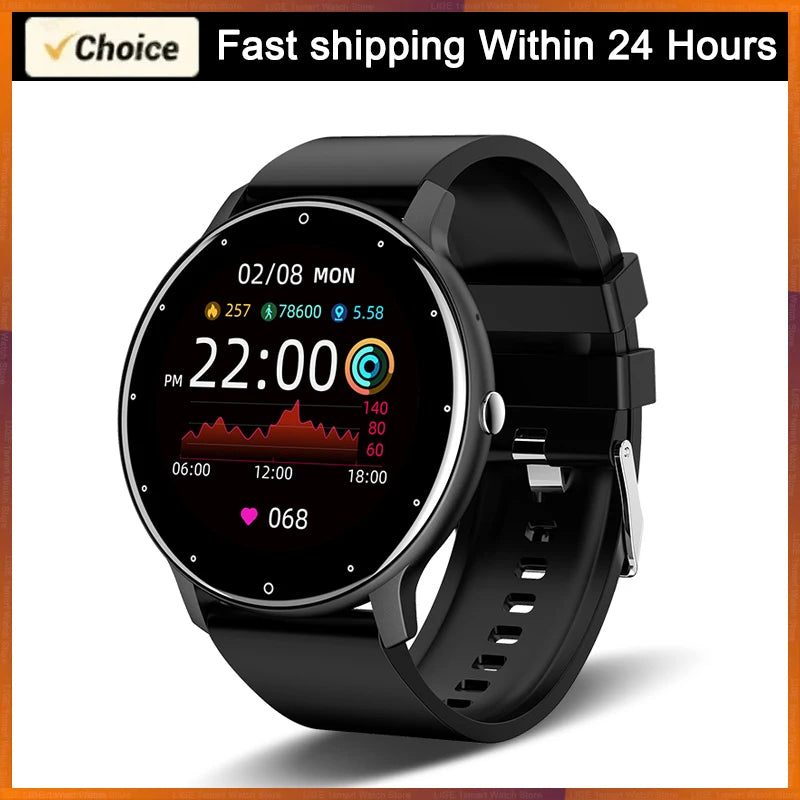 LIGE 2026 Smart Uhr Frauen Männer Damen Geschenk Sport Fitness Männer Uhren Herz Rate Monitor Wasserdichte Smartwatch Für Android IOS