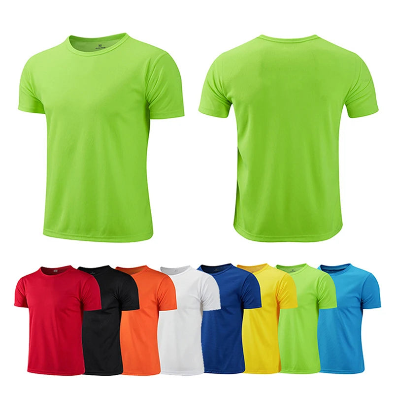 Männer Frauen Quick Dry Kurzarm Sport T Shirt Gym Trikots Fitness Shirt Trainer Lauf T-Shirt Teenager Atmungsaktive Sportswears
