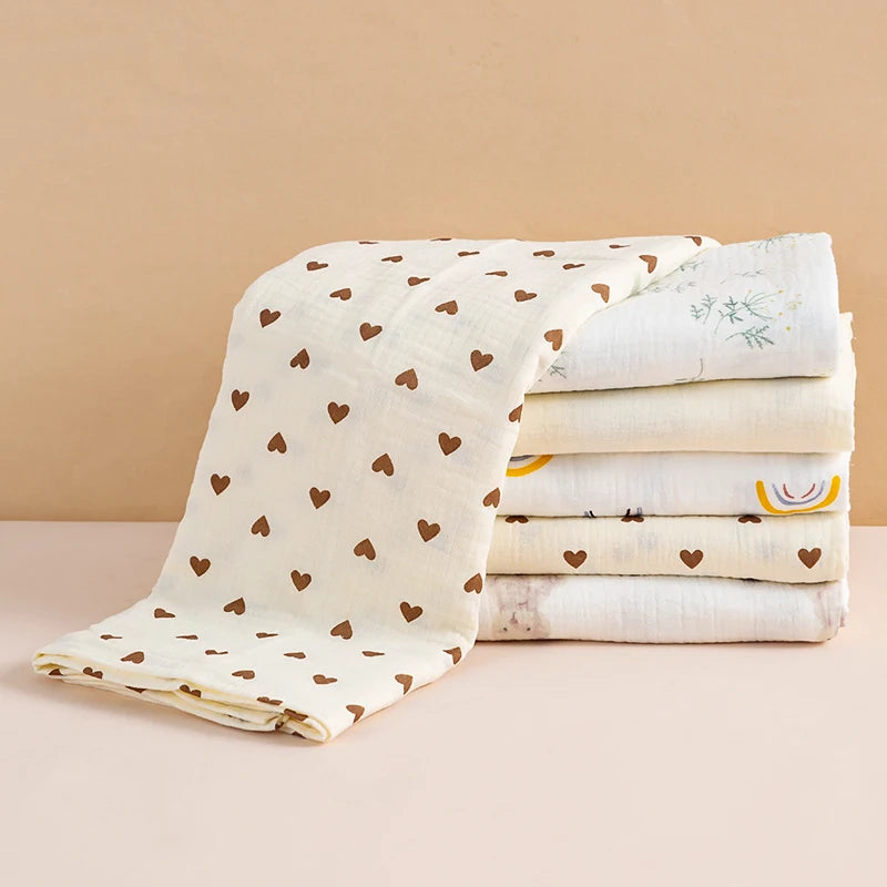 100X 100 cm Baby Decke für Neugeborene Baumwolle Musselin Swaddle Decke Bettwäsche Säuglings Bad Handtuch Baby Artikel Mutter kinder